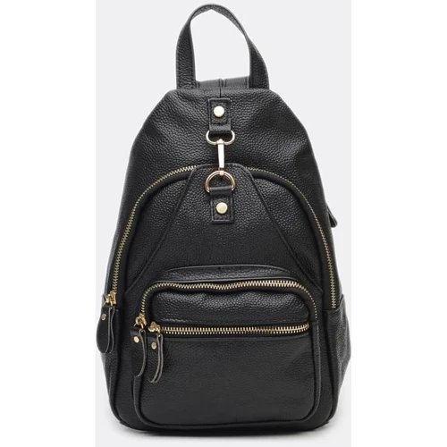 Женский рюкзак Borsa Leather черный (K1162-black): Пол Женский