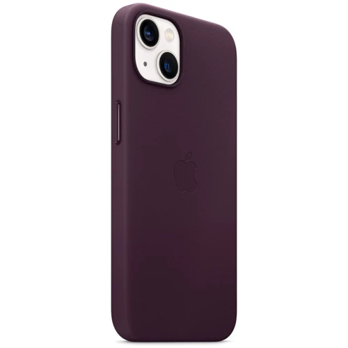 Чохол для iPhone Apple Leather Case with MagSafe Dark Cherry (MM143) for iPhone 13 фото 5