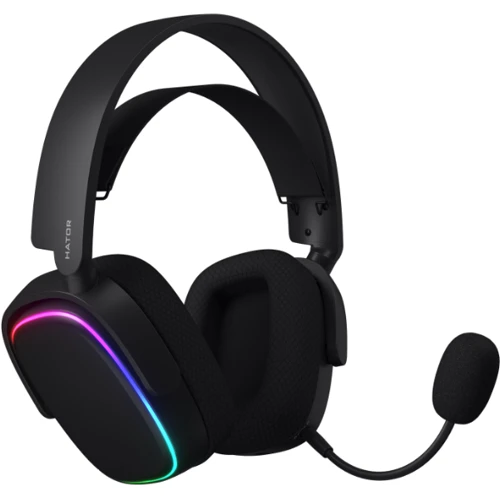 Наушники Hator Phoenix Wireless RGB Tri-mode Black (HTA-870)