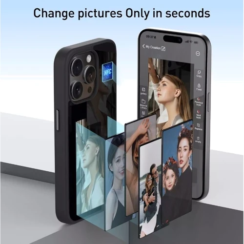 Чохол для iPhone Epik TPU+PC Ink Show Grey для iPhone 14 Pro Max: Матеріали поликарбонат и полиуретан