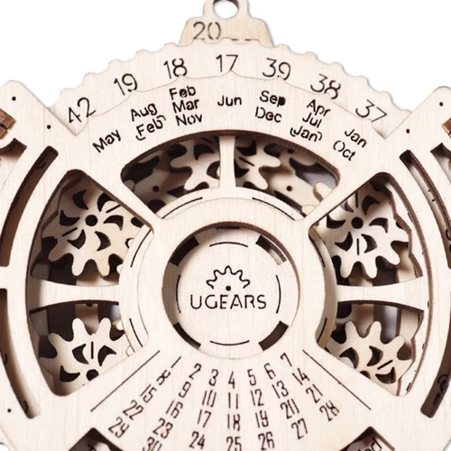 Механічний 3D пазл UGEARS Навігатор дат 2.0 (70218): Кількість фрагментів, шт 24