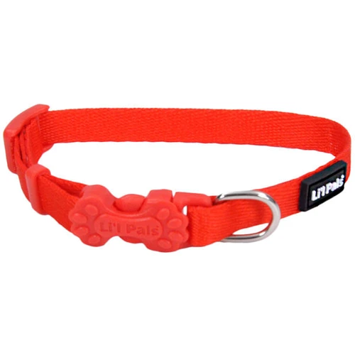 Ошейник Coastal Lit'l Pals Nylon для собак малых пород нейлон красный 0.8x15-20 см