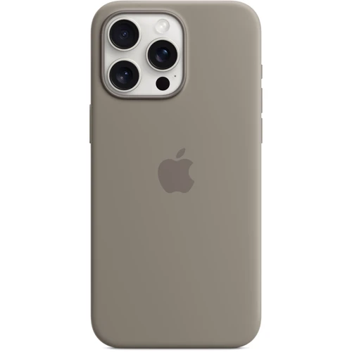 Чехол для iPhone Apple iPhone 15 Pro Max Silicone Case with MagSafe - Clay (MT1Q3ZM/A): Материалы Силикон