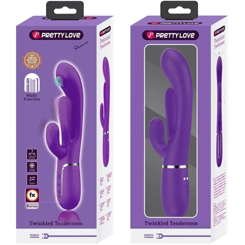 Вибратор 3в1 LYBAILE Pretty Love Shonia Dark Purple (BW-500041-2)