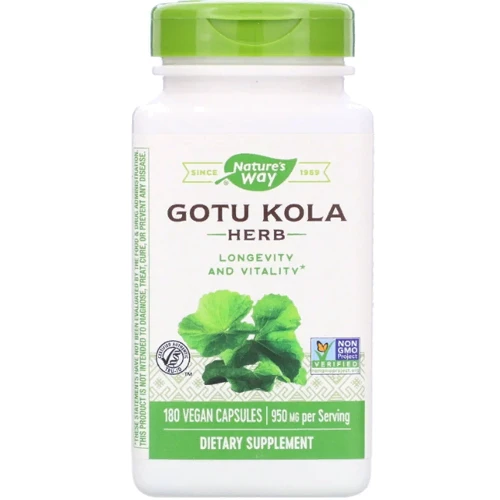 Nature's Way, Gotu Kola Herb, 475 mg, 180 Capsules (NWY-14008)