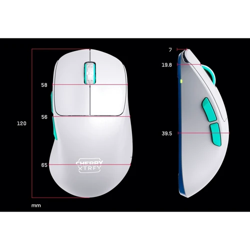Мышь Xtrfy M64 Wireless White (CX-M64W-WHITE): Количество кнопок 5