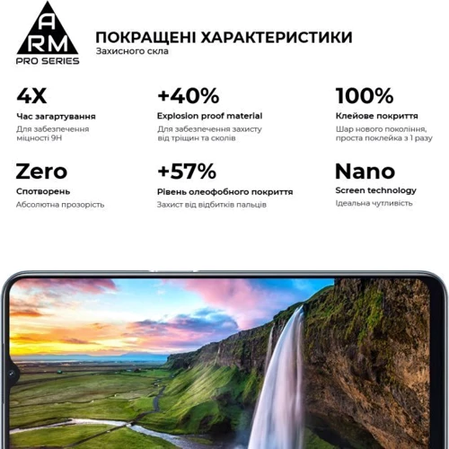Аксессуар для смартфона ArmorStandart Tempered Glass Pro Black for OPPO A16 / А54s (ARM61019) фото 4