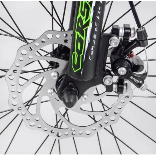 Велосипед Corso Crank CR-20704 (чорно-зелений): Діаметр коліс, дюймів 20