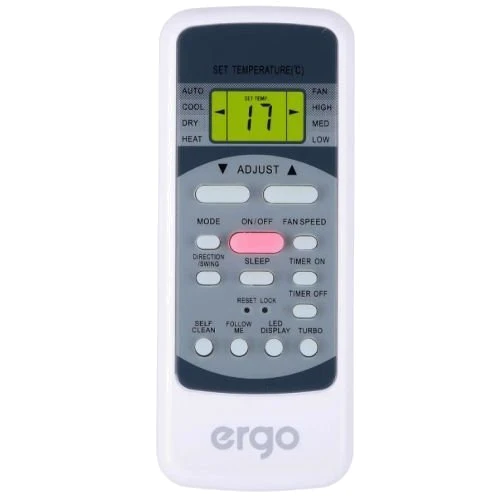 Кондиционер ERGO ACI 2430 CHW: Вид установки внутреннего блока настенный