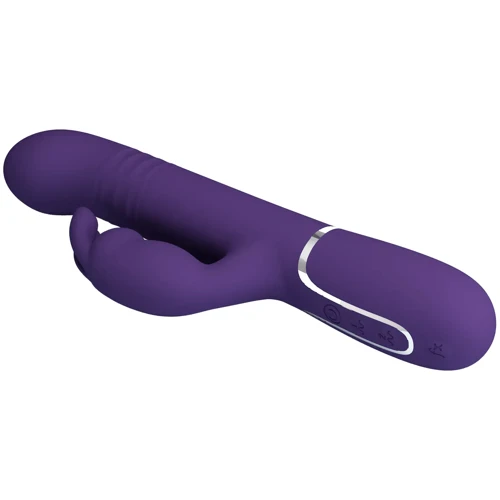 Вибратор с ротацией и толчками LYBAILE Pretty Love Coale Dark Purple (BW-500013-2)