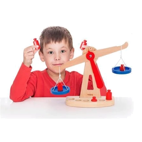 Дерев'яні ваги Viga Toys з гирями (50660)