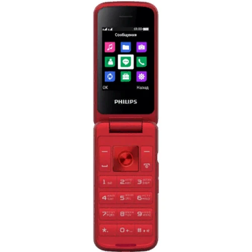 Мобильный телефон Philips Xenium E255 Red (UA UCRF): Встроенная память 32 МБ