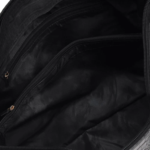 Женская сумка тоут Ricco Grande черная (1l953rep-black): Материал Натуральная кожа