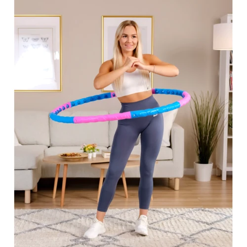 Хула-хуп и обруч Hop-Sport HS-048HH с массажером 103 см розово-голубой (5902308230262): Вид Массажные