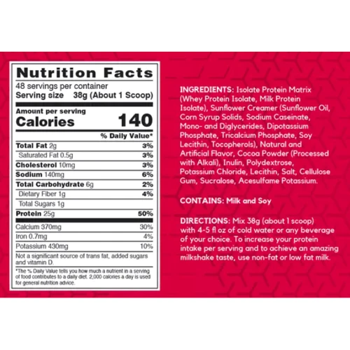 Протеин BSN Syntha-6 Isolate 1820 g / 48 servings / Chocolate Peanut Butter: Вид Изоляты