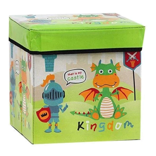 Корзина-пуфик для игрушек Mic Дракон с рыцарем (C61899): Производитель Mic