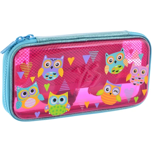 Пенал твердый пластиковый 3D YES HP-07 "Funny Owls" (532322)