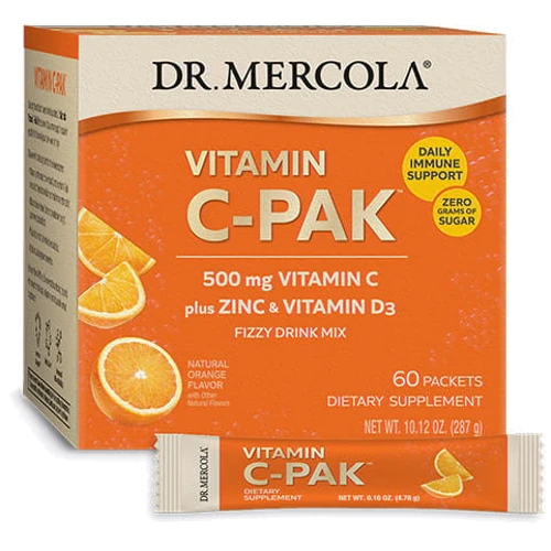 Dr. Mercola Vitamin C-Pak Витамин С + цинк + Д3 60 стиков