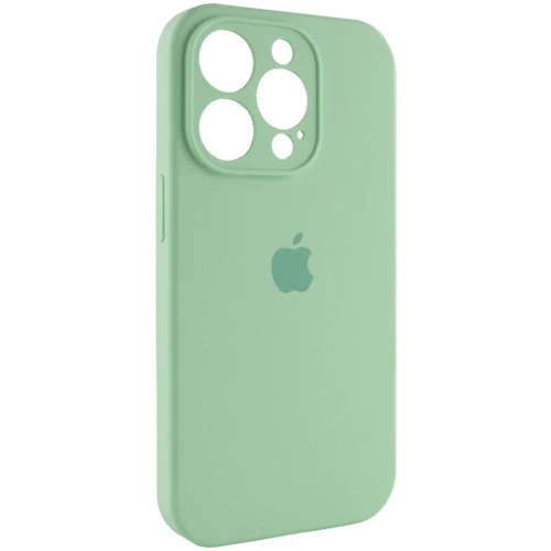 Чехол для iPhone Mobile Case Silicone Case Full Camera Protective Pistachio for iPhone 15 Pro Max: Цвет зеленый