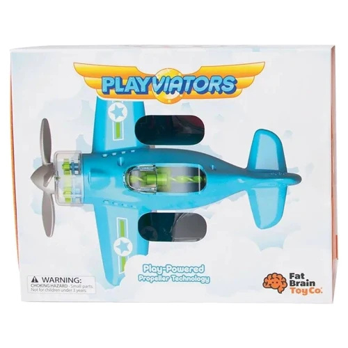 Іграшковий літак Fat Brain Toys Playviator Крутись пропелер блакитний (F2262ML)