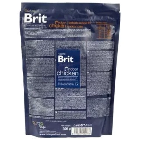 Сухий корм Brit Premium Indoor Chicken для домашніх котів М'ясна тарілка курка 1.5 кг + 4 паучі (2700000049600): Вага упаковки 1.5 кг