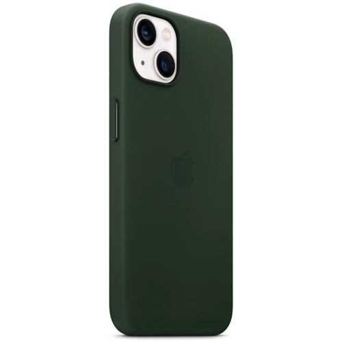 Чехол для iPhone Apple Leather Case with MagSafe Sequoia Green (MM173) for iPhone 13 фото 5