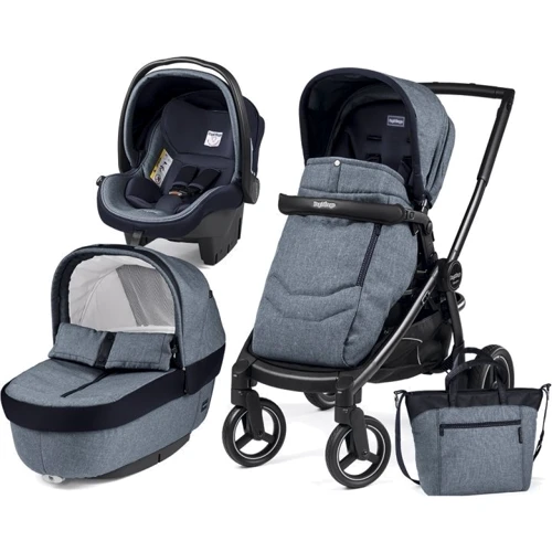 Коляска Peg-Perego 3 в 1 Team Horizon Небесная (PACK03-00000000004)