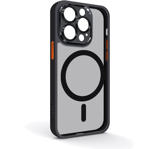 Чехол для iPhone ArmorStandart Unit Case Magsafe SE Black Orange for iPhone 14 Pro (ARM75366)
