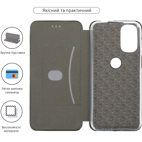 Аксессуар для смартфона Fashion Classy Black for Motorola G31: Материал искусcтвенная кожа
