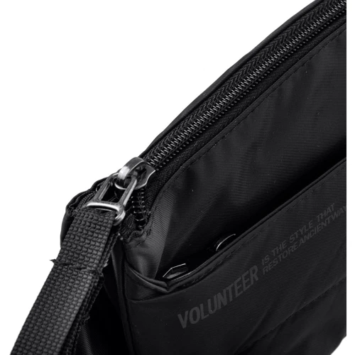 Чоловіча поясна сумка Volunteer чорна (VT-1713-16-black): Застібка Блискавка