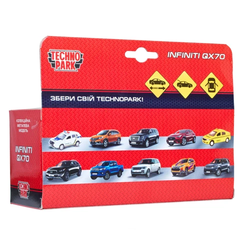 Автомодель - INFINITI QX70 (черный, 1:32)