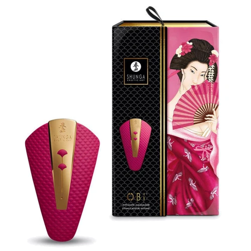 Клиторальный вибратор Shunga - Obi Intimate Massager Rasberry