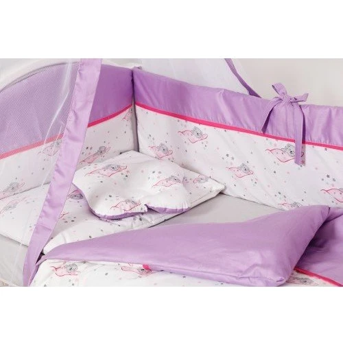 Постельный комплект 8 эл. Twins Modern ІІ 4028-P-117, Мишки, розовый: Тип постельный комплект