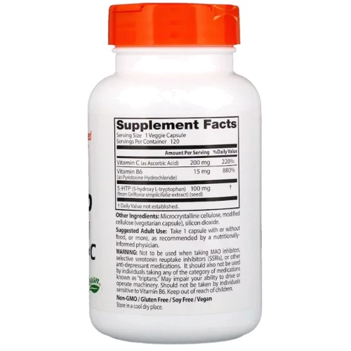 Doctor's Best 5-HTP Enhanced with Vitamins B6 & C 120 Caps (DRB-00120): Форма выпуска Капсулы
