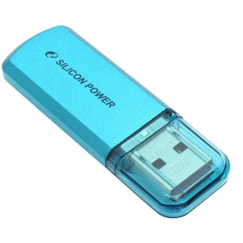USB-флешка Silicon Power 64GB Helios 101 USB 2.0 Blue (SP064GBUF2101V1B): Стандарт USB USB 2.0
