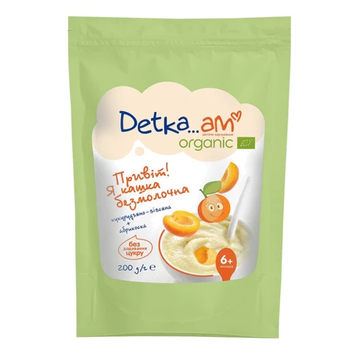 Каша безмолочная органическая Detka Am Organic Кукурузная с яблоком и морковью 200 г