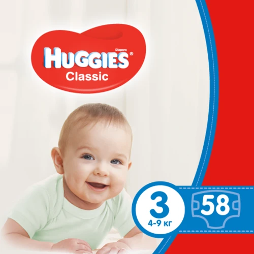 Huggies Classic 3 Jumbo 58