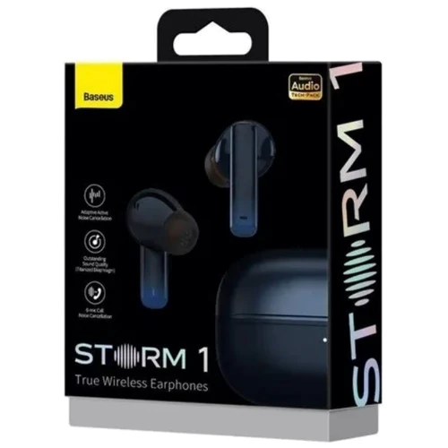 Навушники Baseus Storm 1 Black (NGTW140201): Діапазон частот (Гц) 20 - 20 000