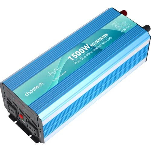 Преобразователь DC-AC Choetech INV-C1500WUPS-EU с зарядкой, функция ИБП 12\220V 1500Вт
