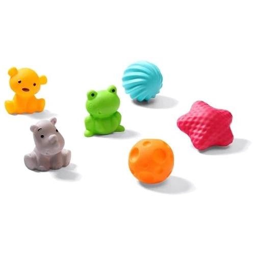 Развивающие сенсорные мячи и животные BabyOno 6 шт (1530): Тип прочее