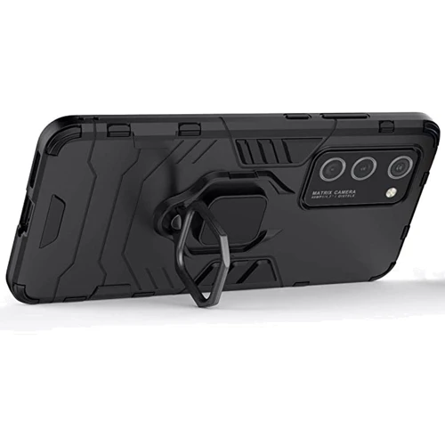 Аксессуар для смартфона Mobile Case Transformer Ring Soul Black for Huawei P40: Материал поликарбонат / силикон