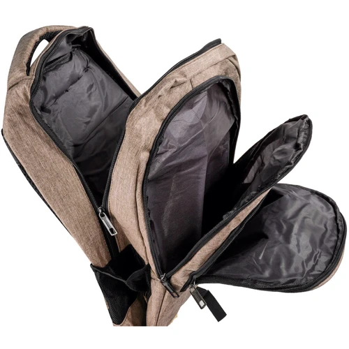 Мужской рюкзак Valiria Fashion коричневый (3DETAM-003-10): Застежка Молния