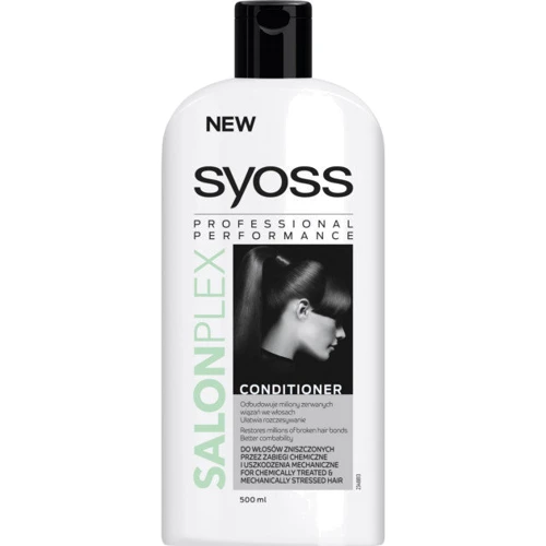 Schwarzkopf SYOSS Salon Plex Conditioner 500 ml Кондиционер для волос истощенных химической и механической обработкой