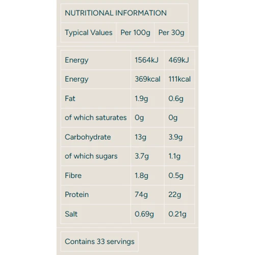 Протеин Myprotein Vegan Blend 1000g / 33 servings / Banana: Вес, г 1000