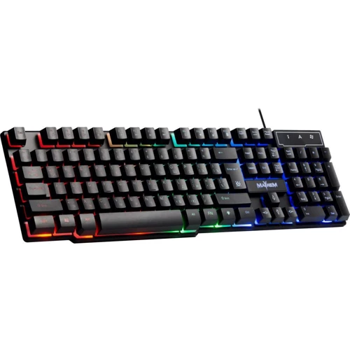 Клавіатура Defender Mayhem GK-360DL USB RGB (45360): Підключення проводное