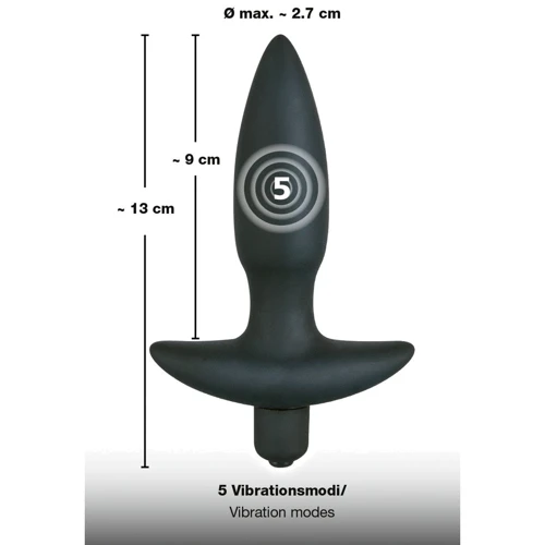 Анальная пробка Orion - Black Velvet Vibrating Plug Small