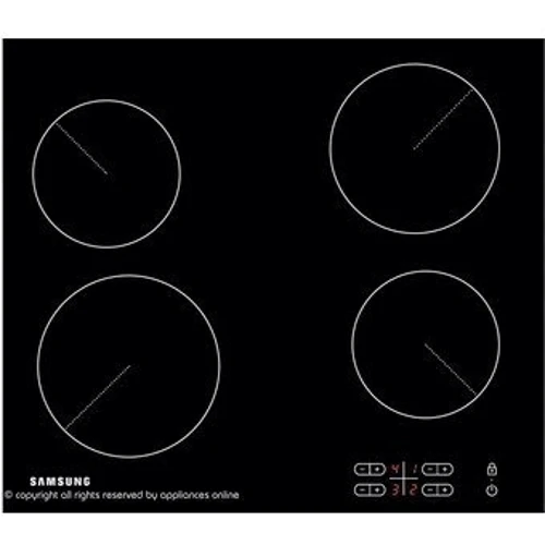 Варочная поверхность электрическая Samsung C61R2AEE: Размеры для встраивания 56 x 49 см