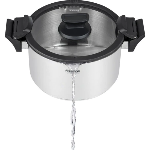 Каструля Fissman Lora зі скляною кришкою 24x13см 5.6л (5220): Тип Традиционная