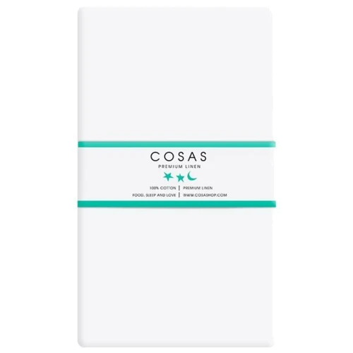 Набор простыней Cosas White/Zigzag light blue 120x60 см (4822052056875)