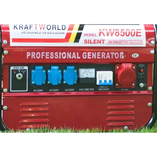 Генератор KrafTWorld KW8500E: Тип електростанції бензиновий
